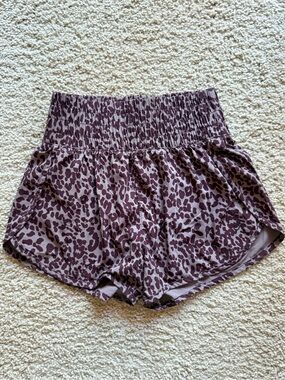 GAP Brown and Black Athletic Shorts Moisture-Wicking Elastic Waistband